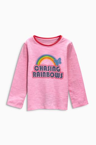 Pink Chasing Rainbows T-Shirt (3mths-6yrs)